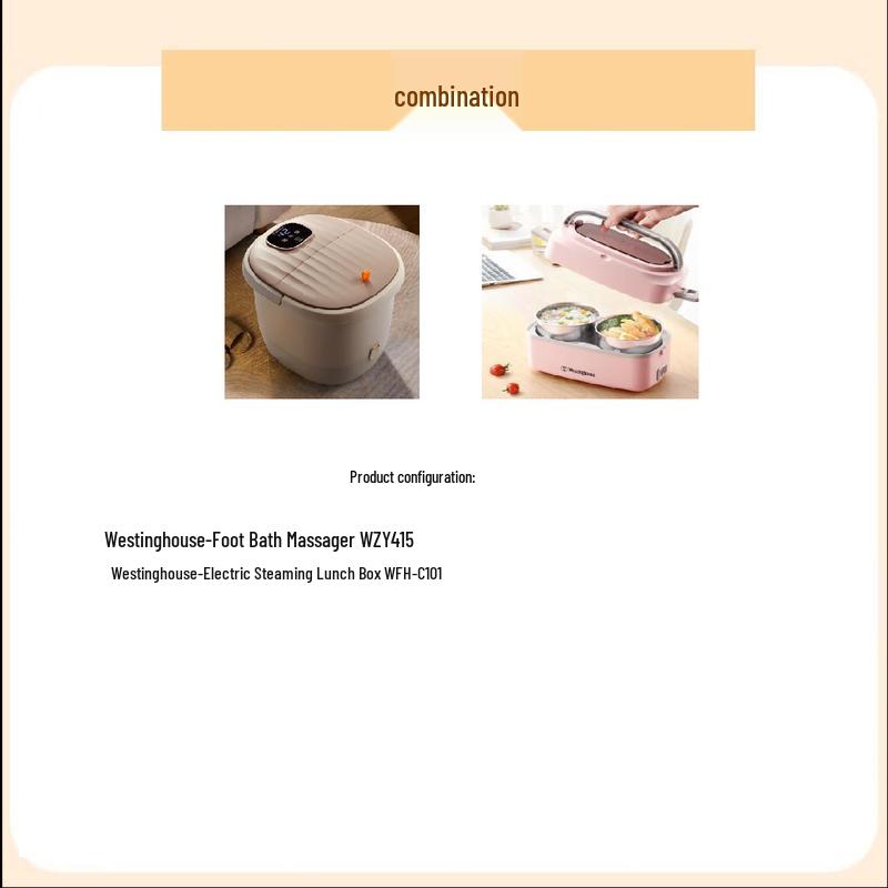 

Westinghouse Foot Massager WZY415 & Steaming Lunch Box WFH-C101 Bundle