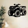 1pc Metal ATV Wall Art Sculpture Weatherproof Garage Garden Decor Gift for Father's Day Christmas Lovers