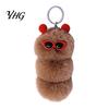 Soft Plush Keychain Sunglasses Caterpillar Keychain, Stuffed Keyring Pendant for Bag Decoration Bags & Car Keys, Decorative Backpack Purse Accessory