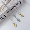 Love Necklace Collarbone Chain Female Light Luxury Hip-hop Niche Design Personality Advanced Sense Japanese and Korean Internet Celebrity 