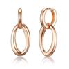 CRANNE 14K GF Bold Round Drop One-Touch Earrings C24EGF194