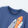 Little maven Children's Clothing Tops Tees Baby Boys 2026 New Summer Cartoon Rockets T Shirts Teenagers  t-shirts