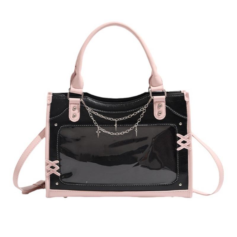 

Transparent Messenger Bag Fashion Ita Bag Shoulder Crossbody Bag Anime Display Satchel Handbag for Women Girls Gifts 1