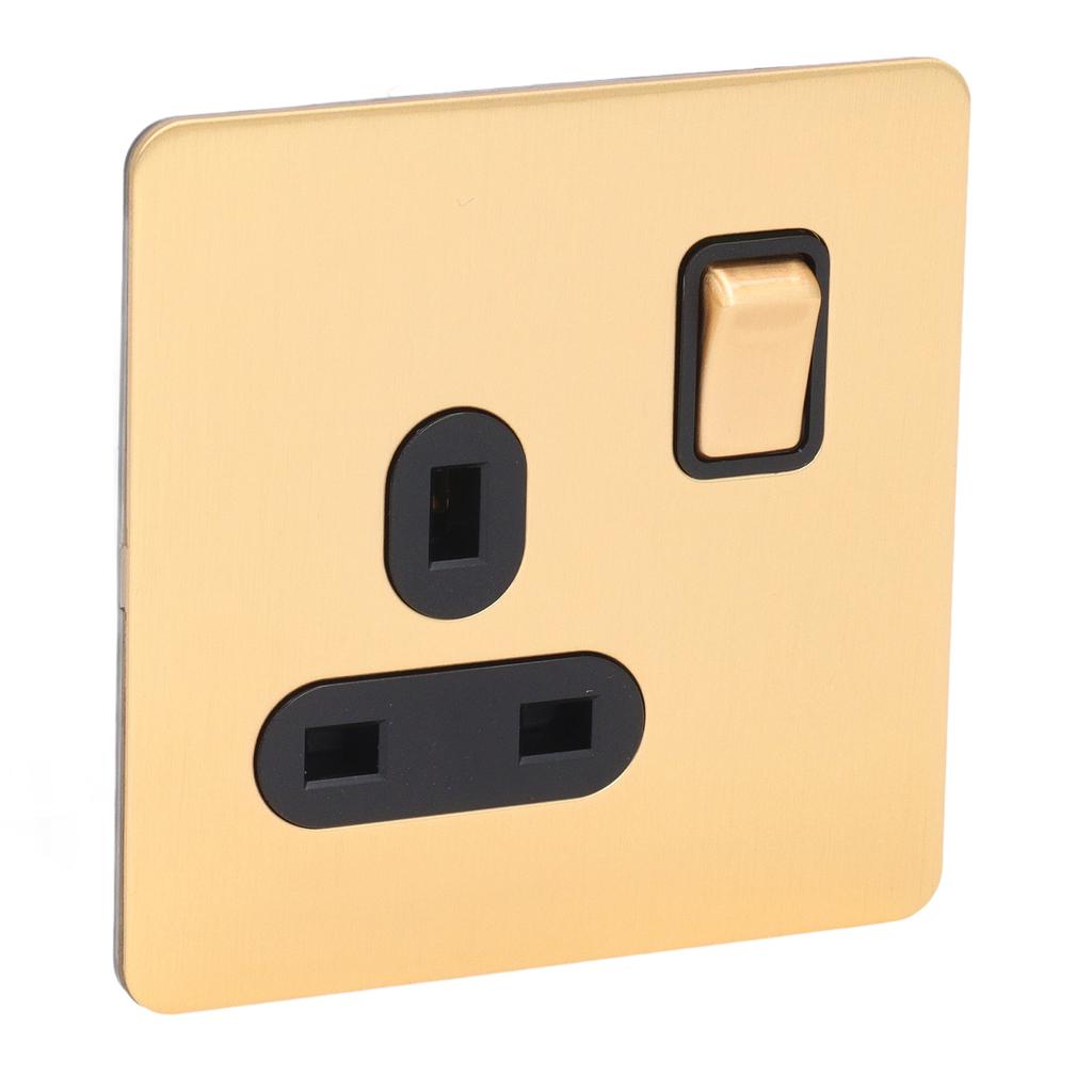 Wall Switch and Outlet Antique Copper Stainless Steel Plate Rocker Light Switch and Receptacle Combo