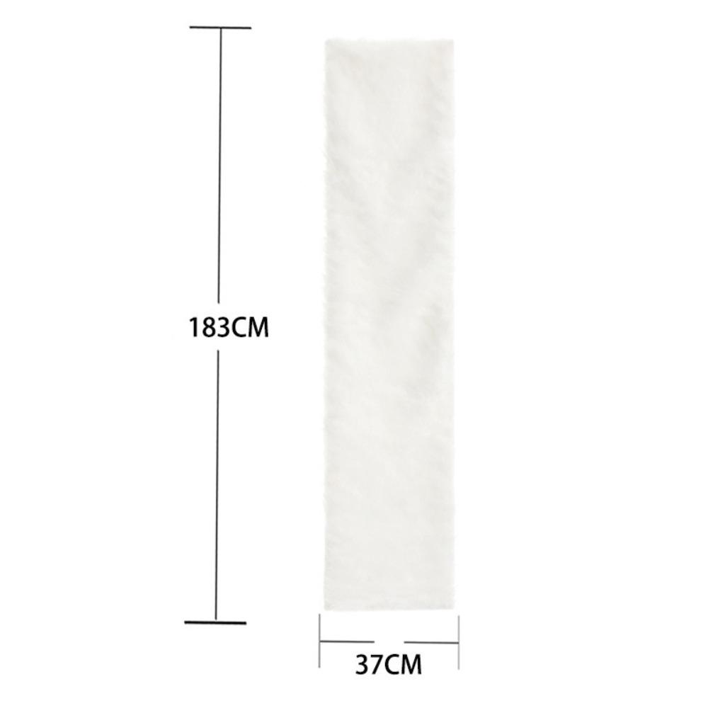 Soft Shaggy Faux Fur Table Runner 183x37cm Christmas Table Runner Cabinet