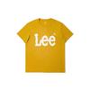 Standard Version Round Neck Big Logo Printed Short Sve T-Shirt Men Tops Yellow LMT0065673RX00FA05171