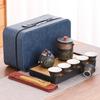 Portable Ceramic Gongfu Outdoor Tea Set with Kuaike Cups - Ideal for Business Gifts and Travel.