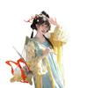 Tang Dynasty Style Hanfu Set Women - Qixiong Skirt Outfit With Printed Design Shawl