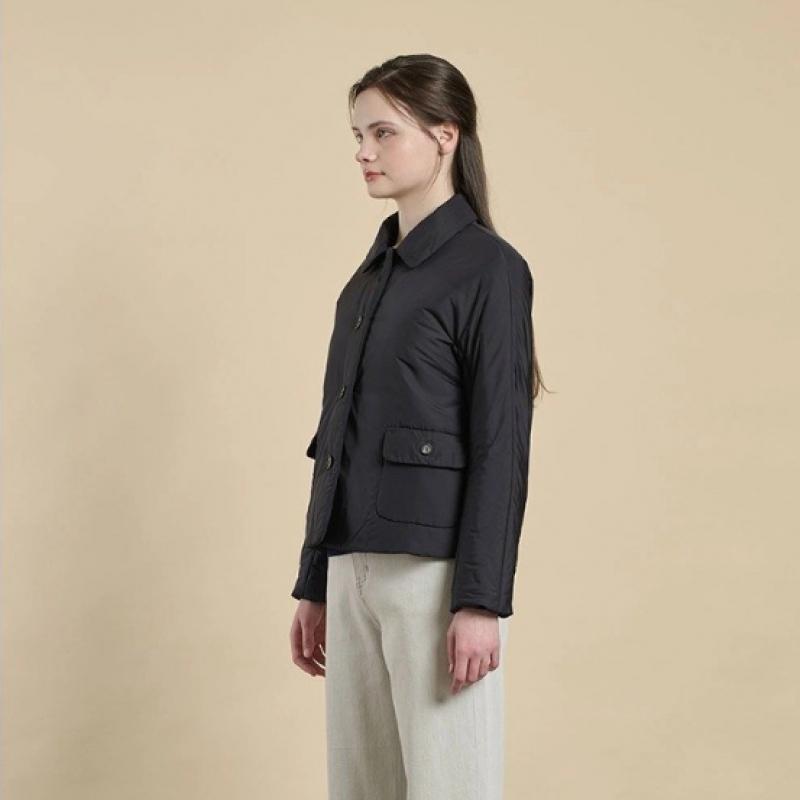 Bcbg Quilted Jacket With Half Moon Neck B6s2j130