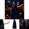 Cape de Cosplay Démon Adulte Avec Lumière LED et Matière Velours Pour Fête de Costume d'Halloween