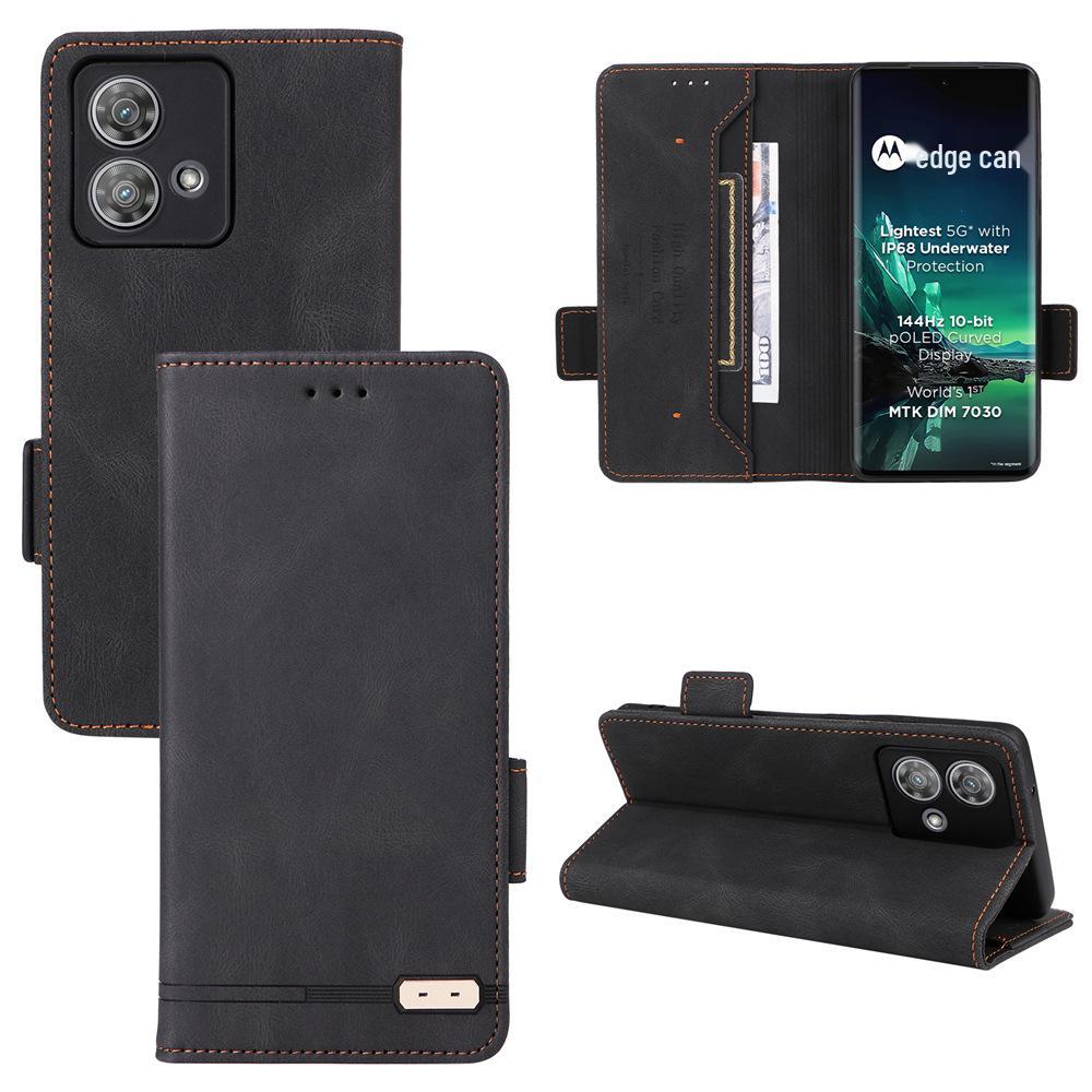 Motorola EDGE40 Neo 5G Flip Leather Protective Case - Unisex European/American Style