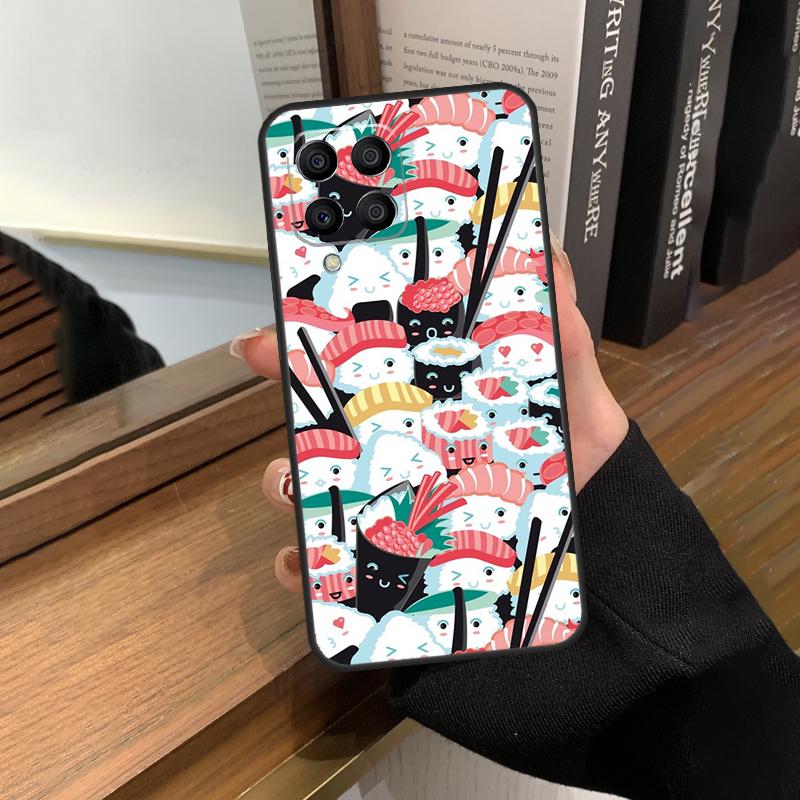 Kawaii Sushi Crowd Case For Samsung Galaxy M13 M53 M51 M31 M11 M14 M34 M54 M12 M32 M52 M16 M36 M56 M15 M35 M55