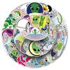 50 Alien Doodle Cartoon UFO Stickers - Waterproof DIY Journal, Skateboard, and Luggage Stickers
