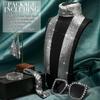5 Pcs 70s Disco Accessories Women Costume Jewelry Disco Earrings Sequin Scarf Sunglasses Diamond Bracelet Headband
