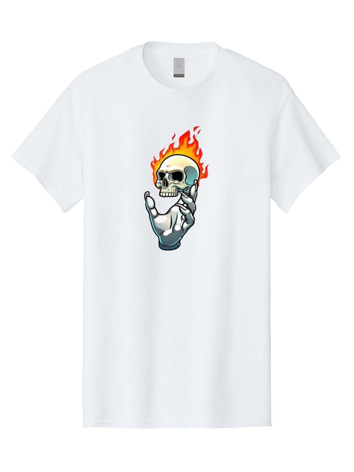 Skeleton-Hand Mens Graphic Tee, 100% Cotton, Casual Summer Wear S разноцветный