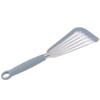 Silicone Fish Spatula Stainless Steel Slot Nonstick Coating Spatula for Frying Beefsteak Egg Grey