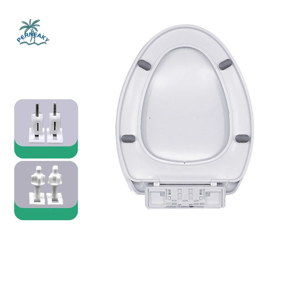 Thickened Toilet Seat Cover Double Layer Plastic Universal Toilet Seat Quick Release Quiet Toilet Lid Bathroom Upgrade
