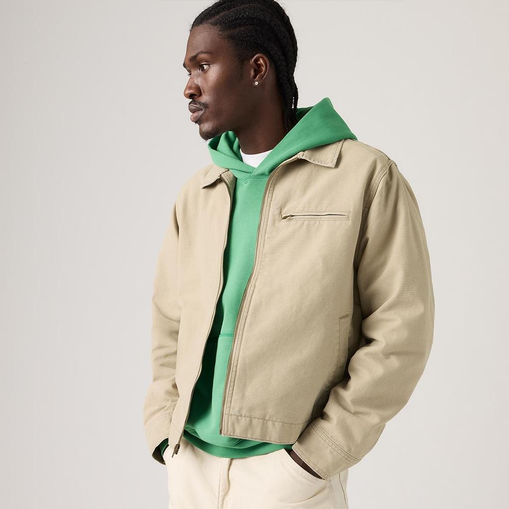 Levis Standard Vintage Minimalistisch Bequem Mode Vielseitig Freizeit Arbeitsjacke Unisex Jacken 005BL-0003