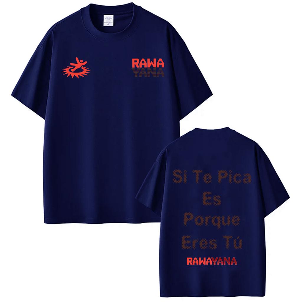 Rawayana ¿Donde Es El After_ Grafiche Tour T-shirt Uomo Donna Moda Abbigliamento T-shirt Estate Larga Casual Cotone Vintage T-shirt
