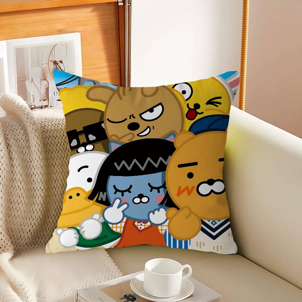 K-KAKAO FRIENDS Kissenbezug Kissenbezug Dekokissenbezug Bedruckter Kissenbezug für Couch