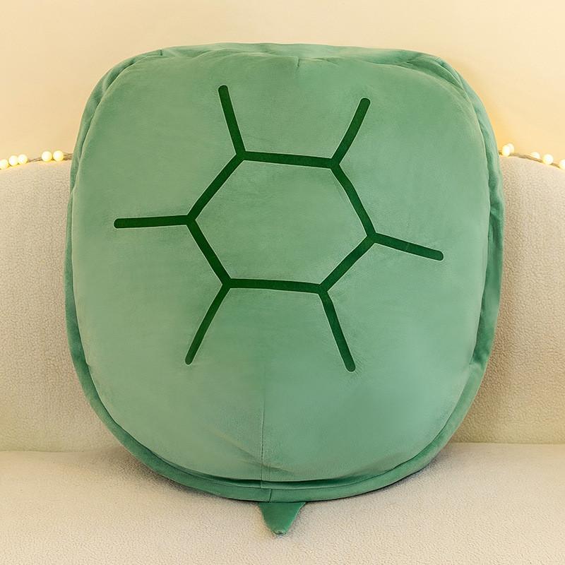

Plush Turtle Pillow Soft Toy Bed Decor For Kids And Adults 60cm зелёный