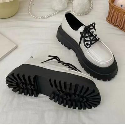 Chaussures Mary Jane à plateforme à lacets bout rond décontractées petites chaussures en cuir mocassins d'été nouvelles chaussures polyvalentes kawaii pour femmes