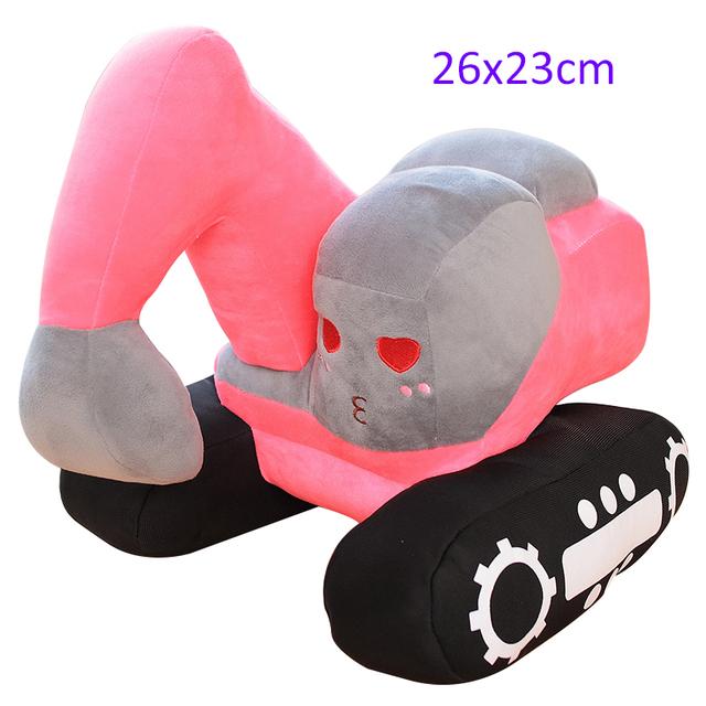 Simulations TraktorBagger Plüschtiere Kawaii Auto Puppen Kuschelige Weiche Fahrzeugkissen Kreatives Weihnachtsgeburtstagsgeschenk für Kinder