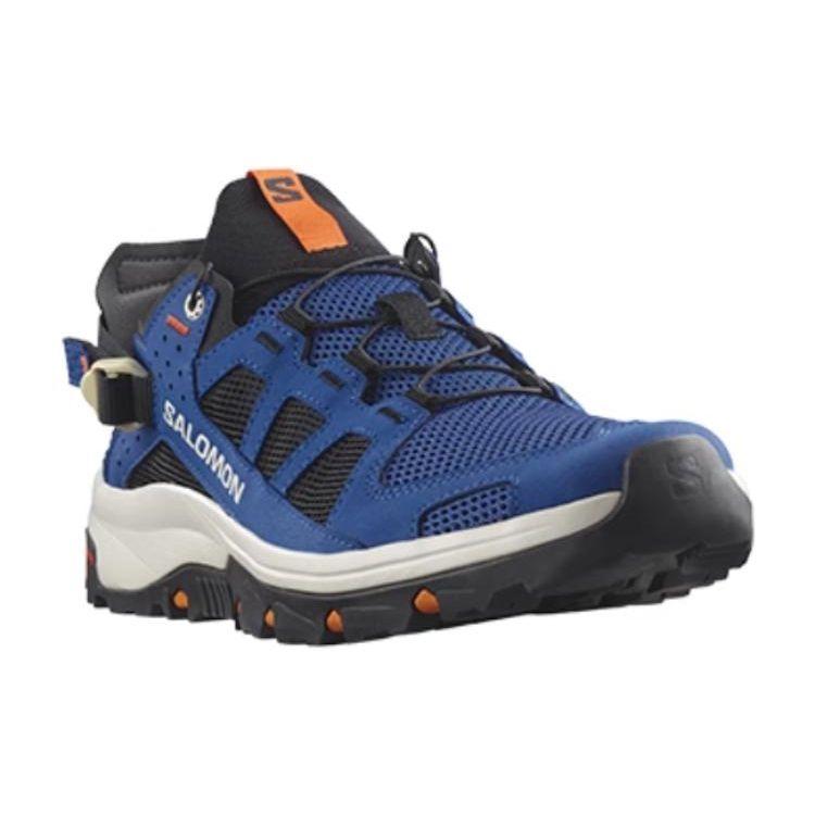 Salomon Techamphibian 5 Low Top Slip Resistant Breathable Durable Outdoor Shoes Men Shoes Blue Black 472069