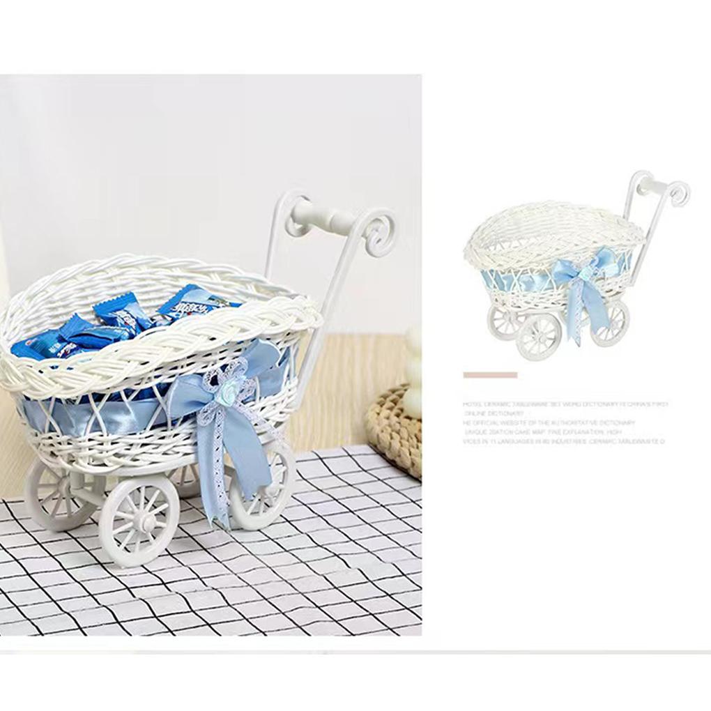 Tricycle Flower Basket Wedding Decor Candy Storage Suitable For Home And Outdoor Birthday Decoration