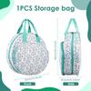 Oxford Cloth Cross Stitch Bag Embroidery Thread Bag Maple Leaf Round Organizer Bag Sewing Accessories Knit Embroidery Supplies
