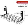 Under-Desk Punch-Free Cable Organizer: Adjustable Storage Rack for Power Strips and Data Cables