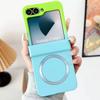 Gradient Color For Magsafe Magnetic Hinge Protection Phone Case for Samsung Galaxy Z Flip 7 FE 6 5 4 3 5G Hard Plastic Cover