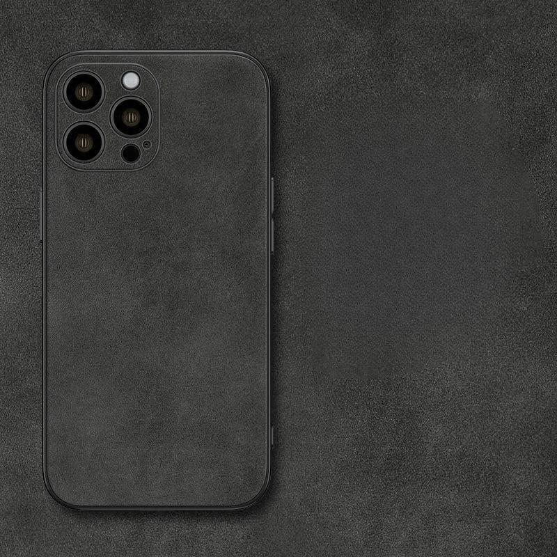 New Sheepskin Texture Leather Phone Case for iPhone, Shockproof Anti-Slip Anti-Fingerprint Protective Cover