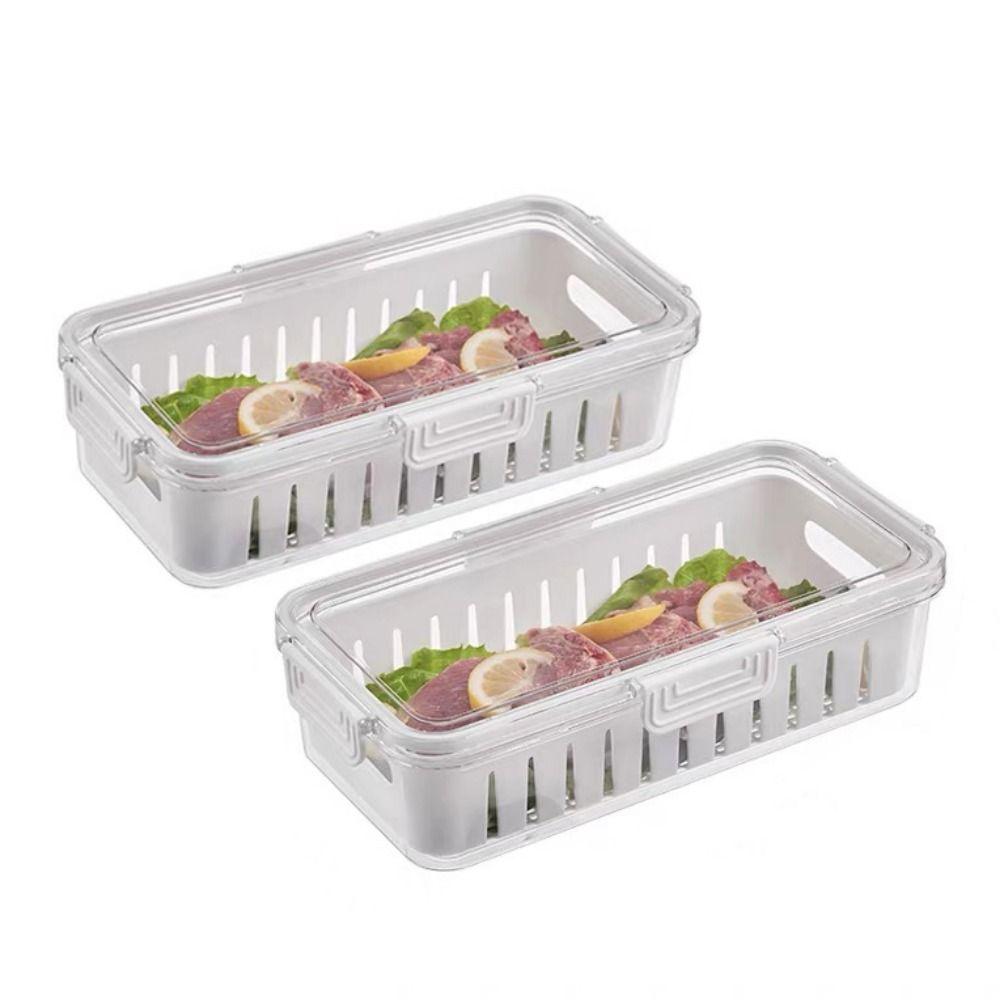 Removable Food Storage Containers with Lids Fresh-keeping Box Refrigerator Storage Box  Freezer