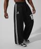 DRIX (Summer) Track Line Graphic Mesh Wide Pants_Black
