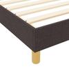 Bed Frame with Headboard Dark Brown 180 x 200 cm Fabric