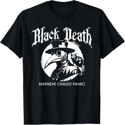 Retro Black Death European Tour Plague Rat Medieval History T-Shirt