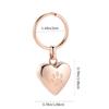 Heart Shape Keychain Multifunctional Fashion Accessory Key Ornament Stainless Steel Texture Present for Women and Couple