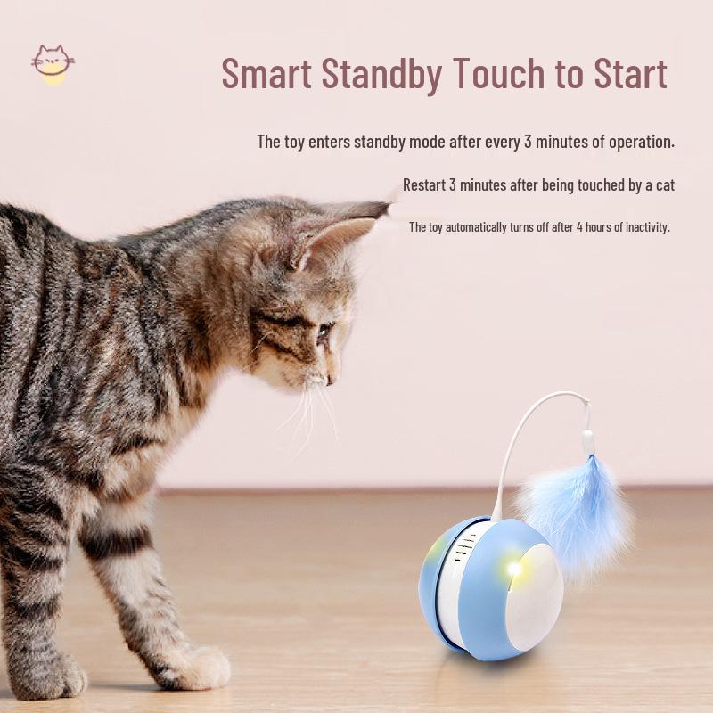 Rechargeable Electric Cat Toy: Automatic Self-Entertainment Teasing Ball