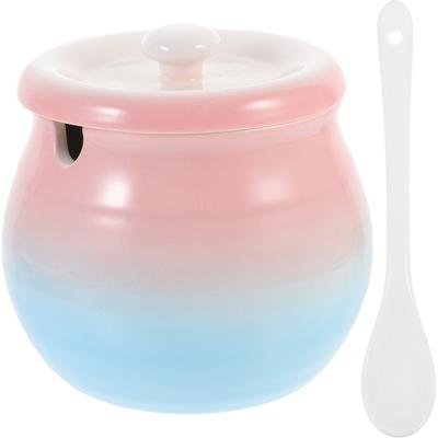 Ceramic Spice Jar Salt Pepper Canister Kitchen Supplies Unique Shape Exquisite Decoration Portable Size Design for Sugar