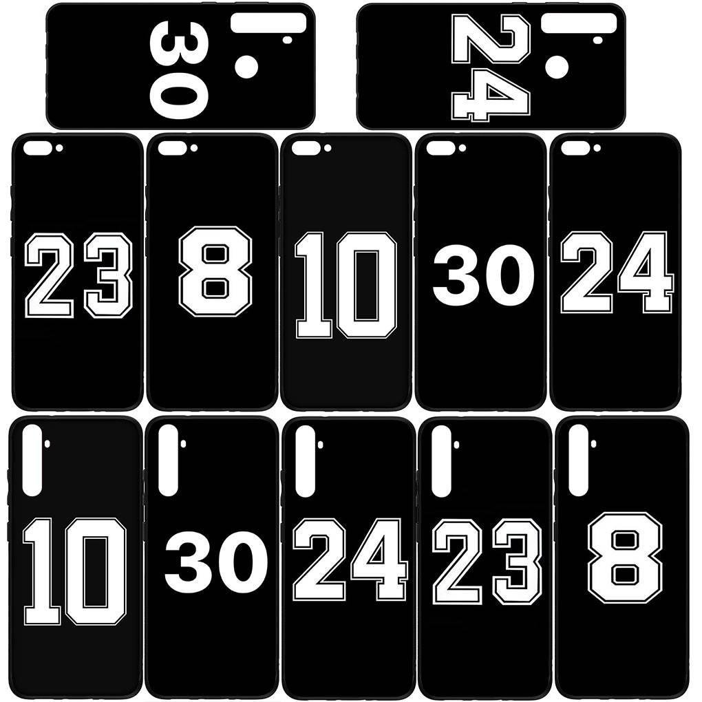 Für iPhone 16 15 Xiaomi Redmi Note 14 13 12 11 Pro Max 16e Samsung Galaxy S25 S24 S23 Moto OPPO Huawei Nummer Fußball Baseball Nr. 8 10 30 23 24 Hülle