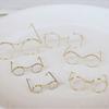 5PCS Black Frame Metal Round Doll Glasses Metal Doll Mini Glasses  Children