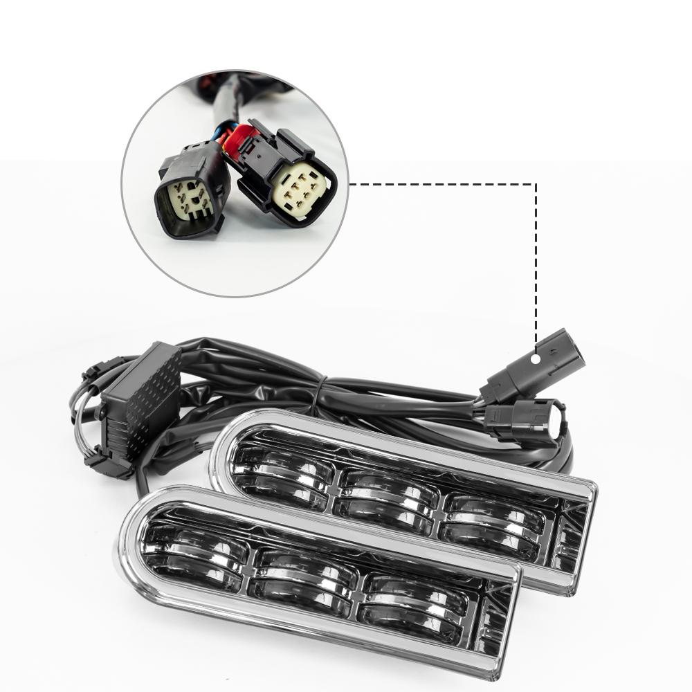 Rear Fender Saddlebag Side Light Auxiliary LED Run Brake Turn Lamp Lights for Harley Road King Ultra Limited Electra Glide 14-22