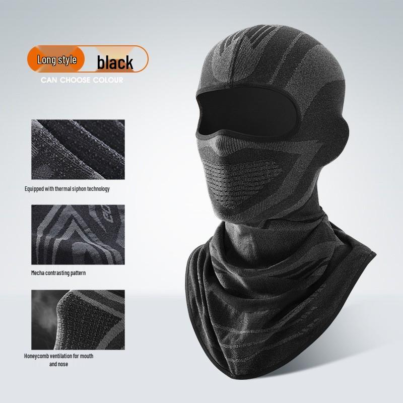 Leiqi Winter Face Mask: Breathable, Moisture-Wicking, Elastic Headband for Cycling, Skiing, and Motorcycling.