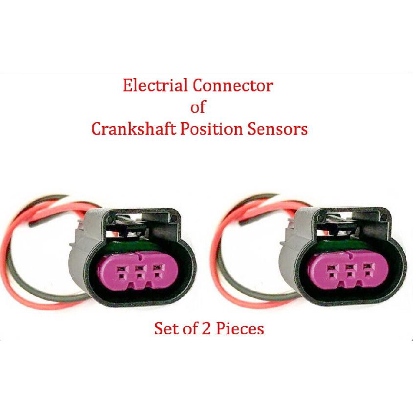 2 X Connector of Camshaft Position Sensor Fit: GM Saab Saturn 2007-2017 L4-2.4L