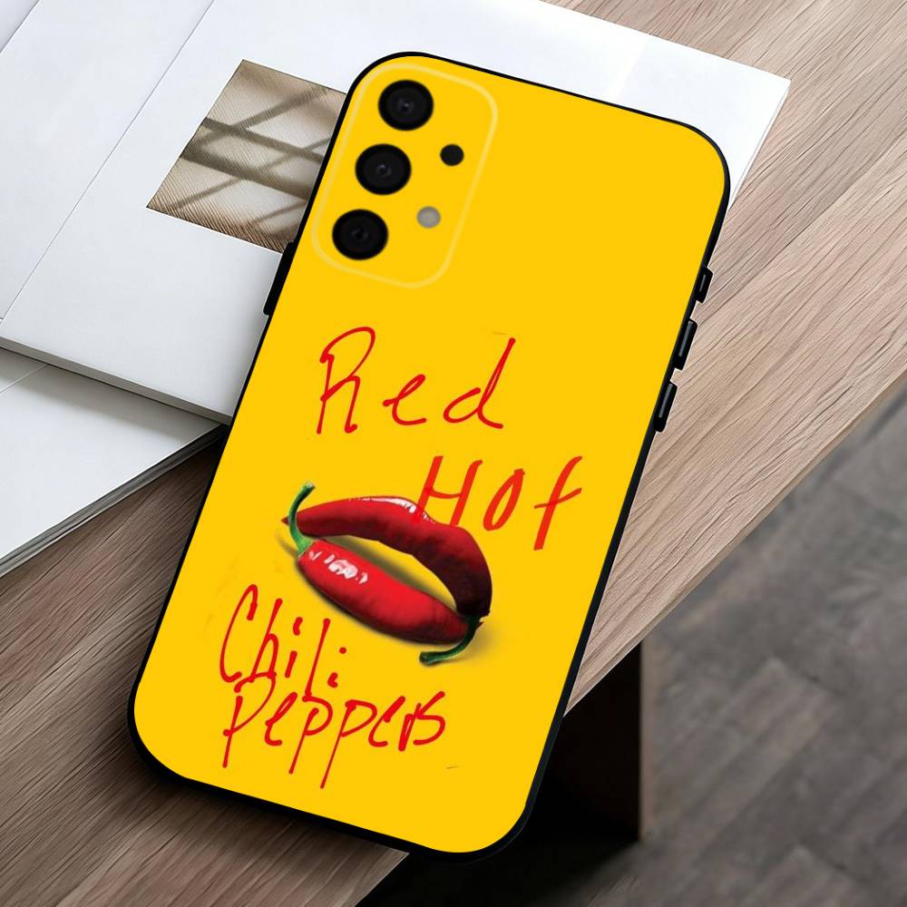 U-Unforgettable Red Hot Chili P-Peppers Bnd Phone Case For Samsung Galaxy A73,A72,A71,A70,A53,A52,A51,Others Soft Black Cover
