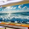 Paysage Naturel Vagues Grande Taille Peinture Diamant Nouvelle Collection Paysage Marin Bricolage Plein Forage Broderie Strass Mosaïque Point de Croix Kits