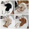 Keep Warm Ear Protective Hat Solid Color Women Plush Hat Sweet Baseball Cap  Student