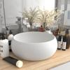 Day and Night - Day and Night Luxury Round Matte White Ceramic Washbasin 40x15 Cm