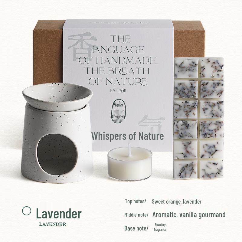 Ceramic Incense Burner & Scented Candles for Bathroom, Salon, or Valentine's Day Gift
